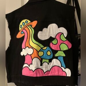 Colorful Mushroom Graphic Vest